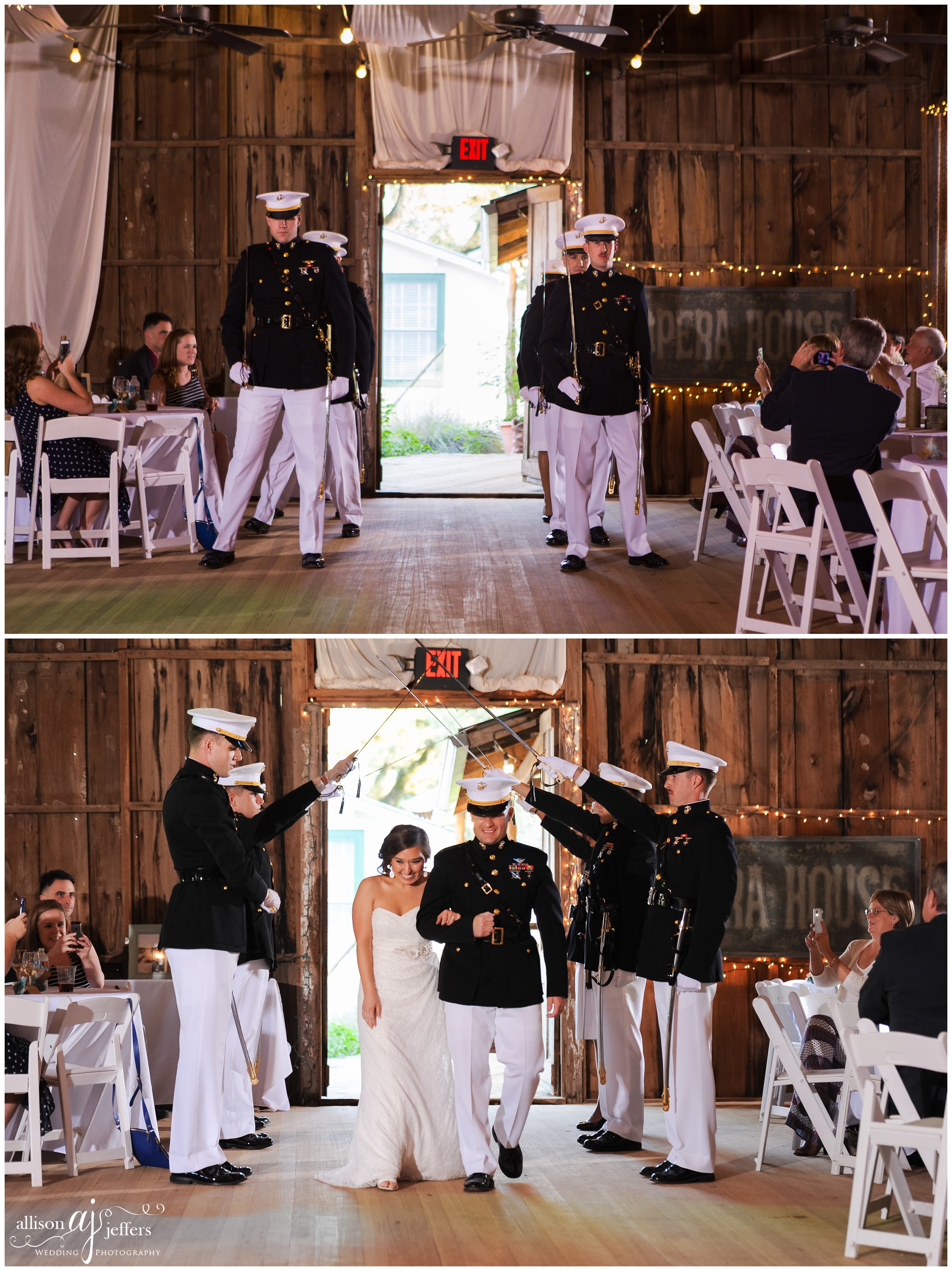 A military Marine wedding at Sisterdale Dancehall Boerne Wedding Photographer 