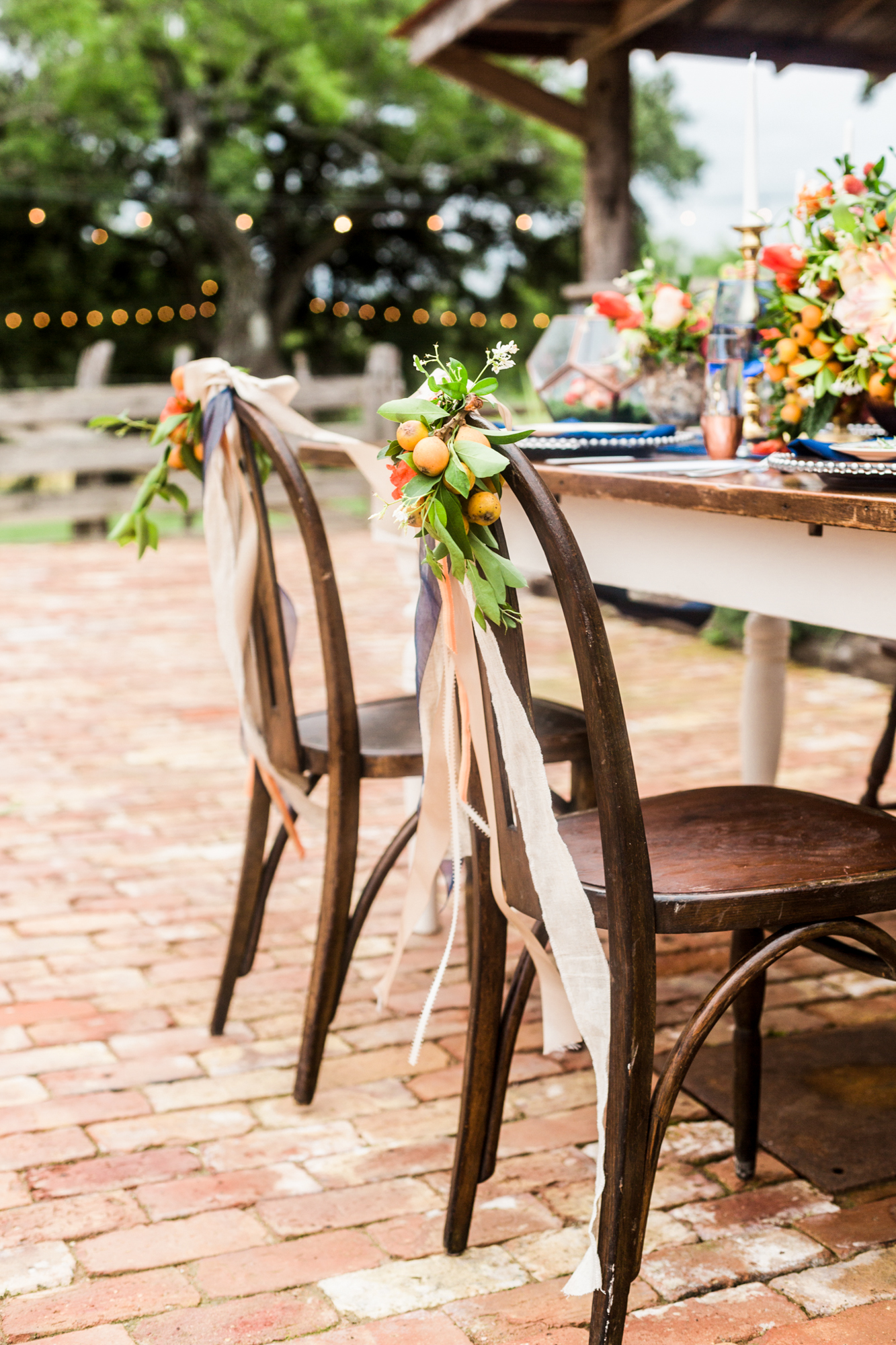 Navy and Copper Wedding Inspiration at Cherokee Rose Venue Comfort, Texas