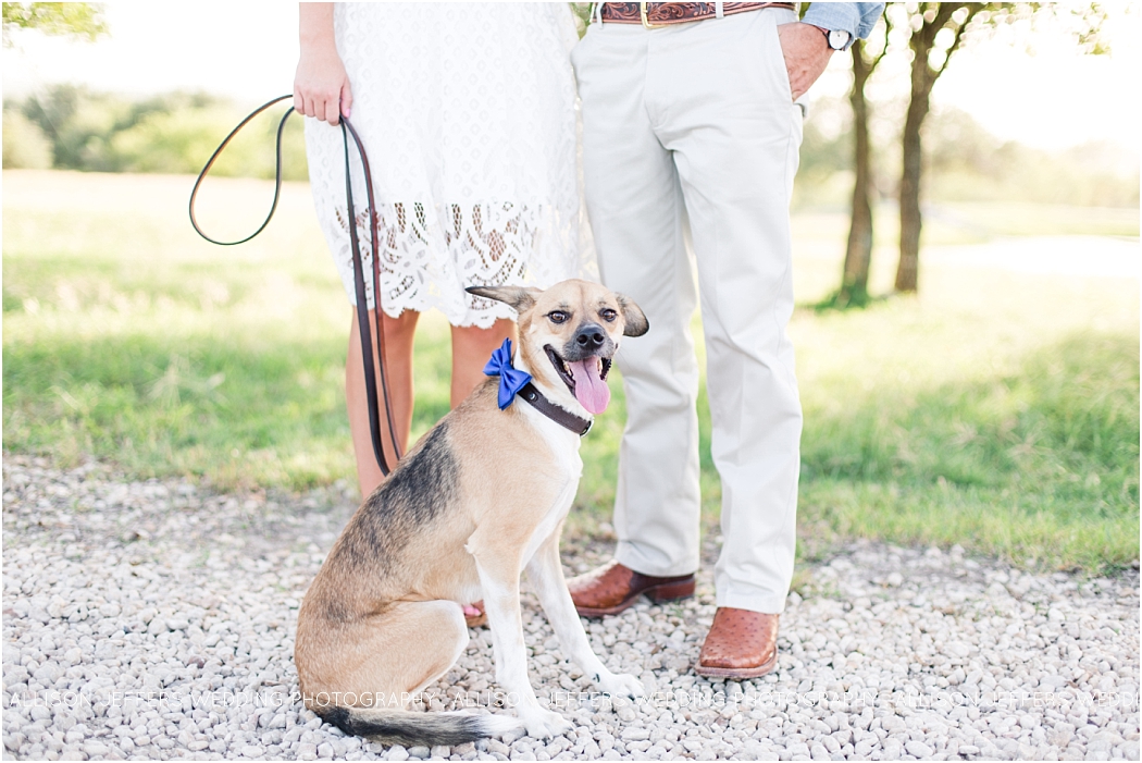 Boerne Texas Hill Country Engagement Session With Pet Dog_0009
