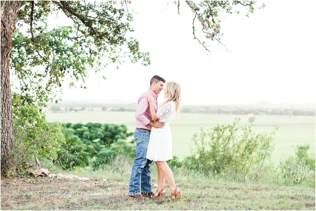 Boerne Texas Hill Country Engagement Session With Pet Dog_0029
