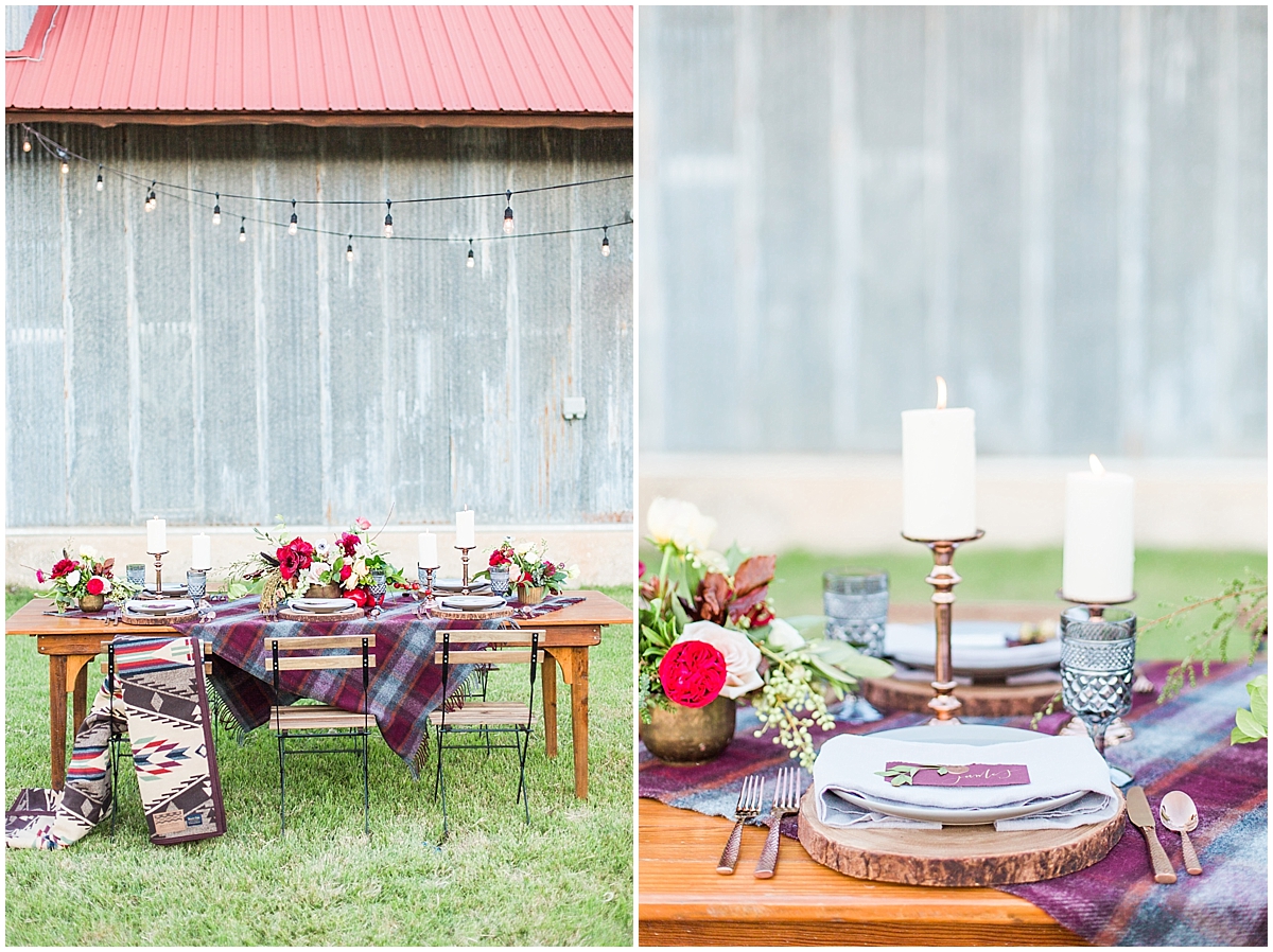 An inspirational fall styled session featuring Pendleton plaid at Montesino Ranch in Wimberly Texas by Allison Jeffers Wedding Photography Dripping Springs Wedding Photographer