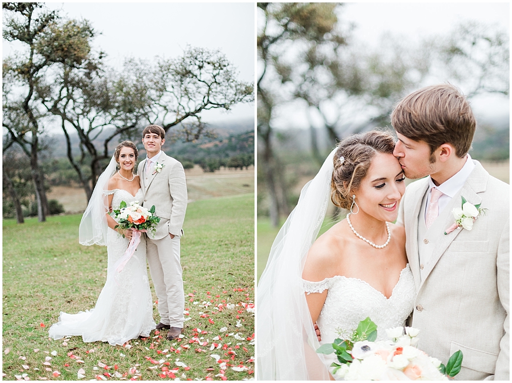 A Peach and Mint Country Chic Wedding at Happy H Ranch by Allison Jeffers Wedding Photography. Comfort Wedding Photographer 0071