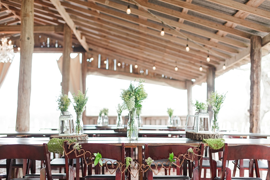 A spring boho wedding with greenery at Cherokee Rose Venue in Comfort Texas by Boerne Wedding Photographer Allison Jeffers Wedding Photography 0002