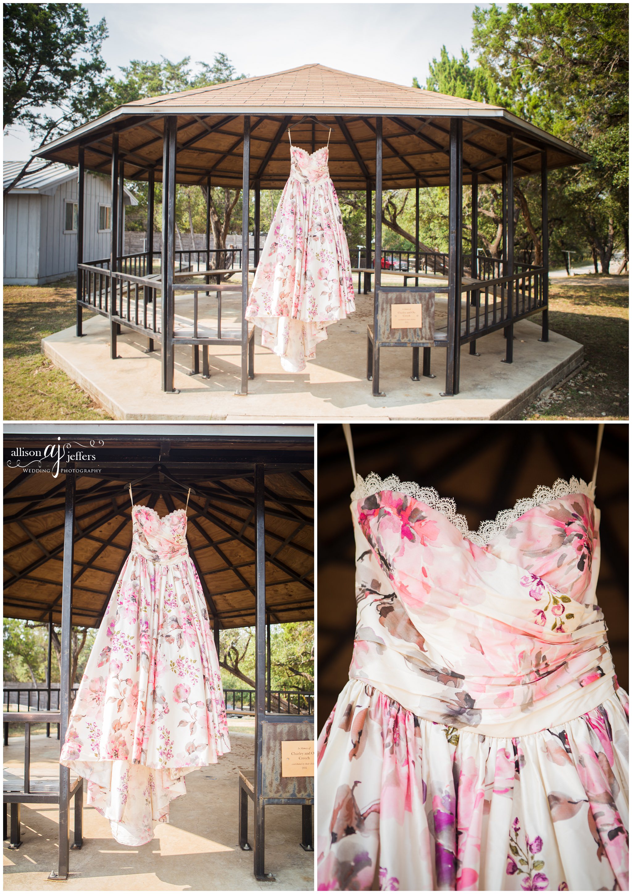 Kerrville Wedding Photographer Unique fun wedding with floral dress 0004