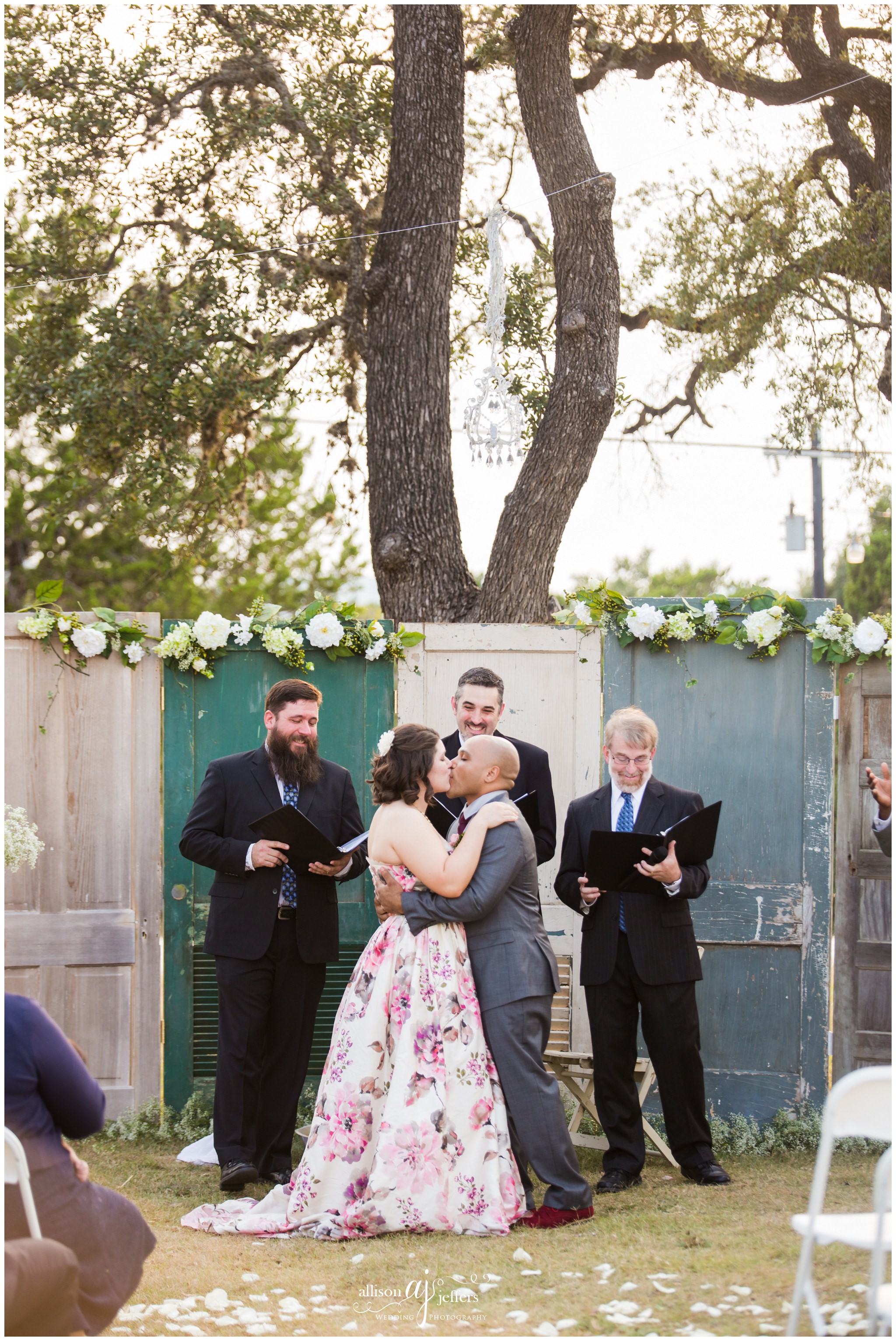 Kerrville Wedding Photographer Unique fun wedding with floral dress 0044