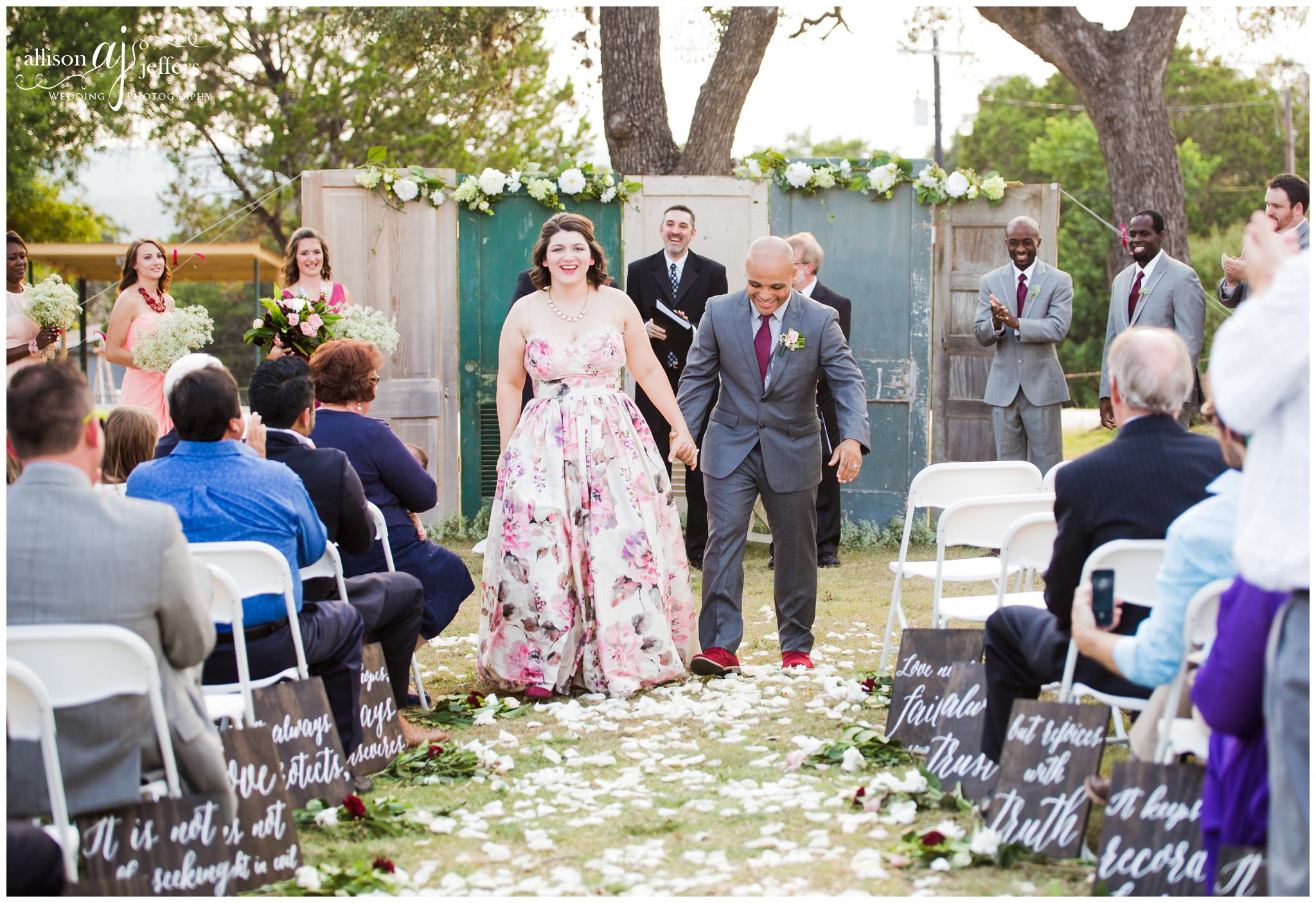 Kerrville Wedding Photographer Unique fun wedding with floral dress 0049