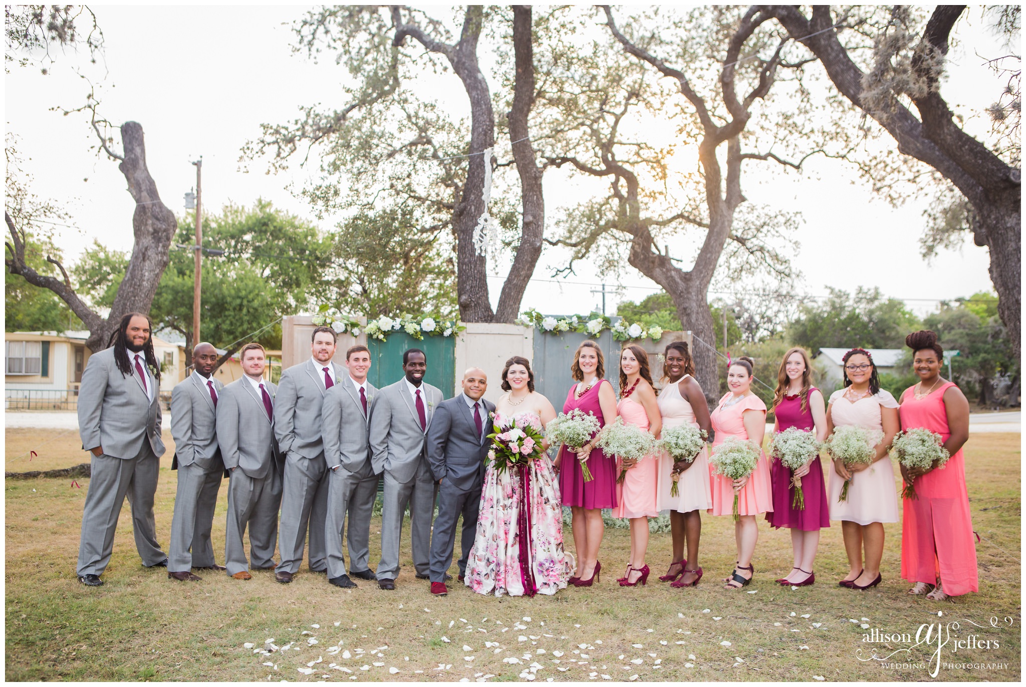 Kerrville Wedding Photographer Unique fun wedding with floral dress 0055