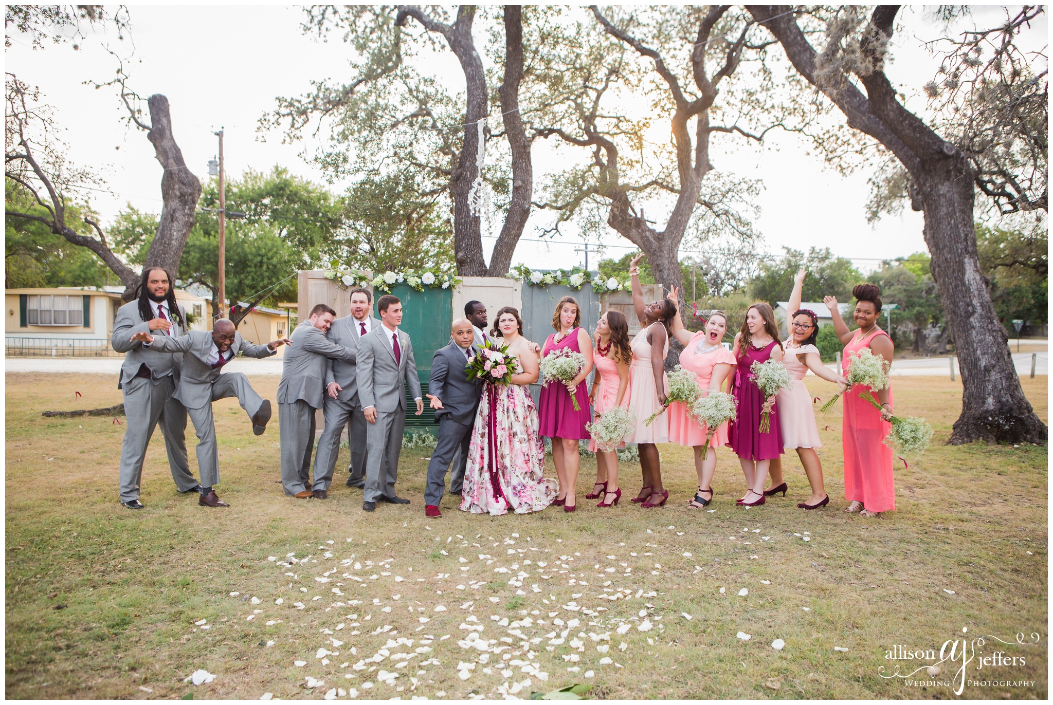 Kerrville Wedding Photographer Unique fun wedding with floral dress 0057