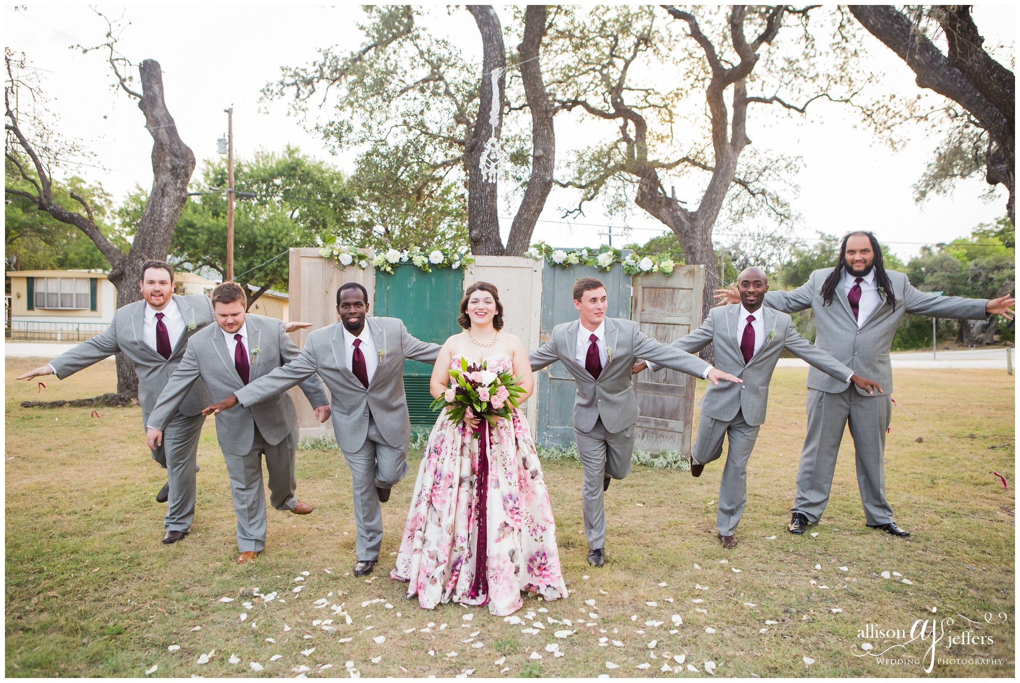 Kerrville Wedding Photographer Unique fun wedding with floral dress 0059