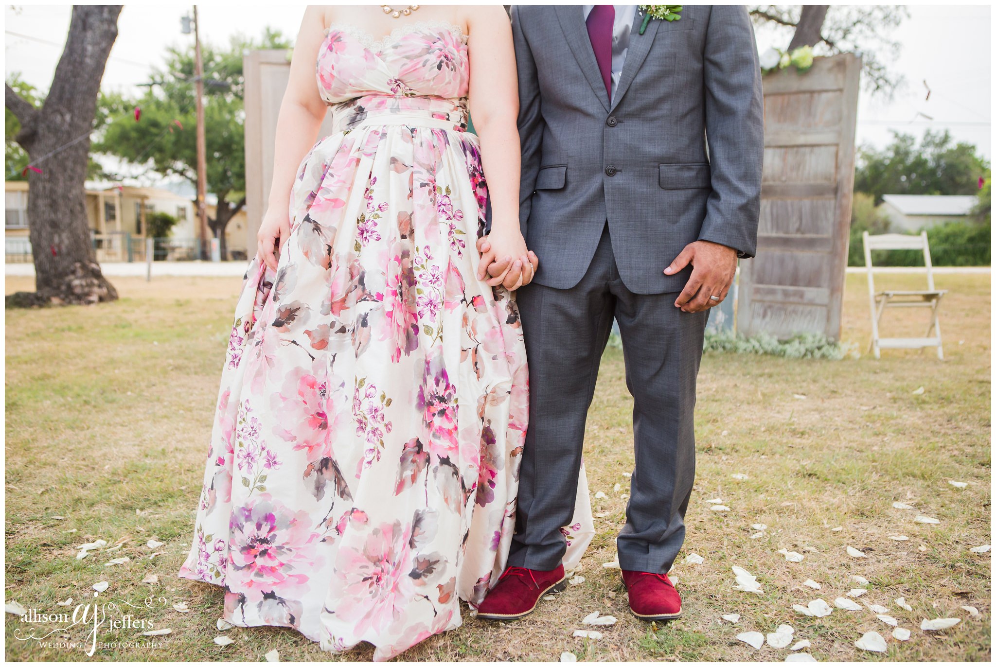 Kerrville Wedding Photographer Unique fun wedding with floral dress 0061